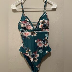 Cupshe Floral One-Piece Swimsuit